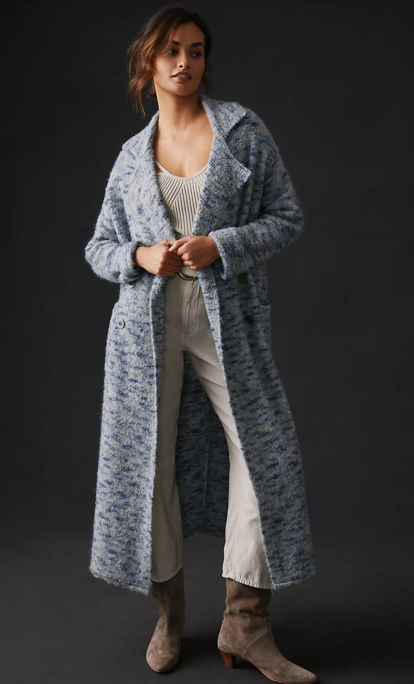 NWT Anthropologie Pilcro Duster Blue Cardigan Sweater - Size XS